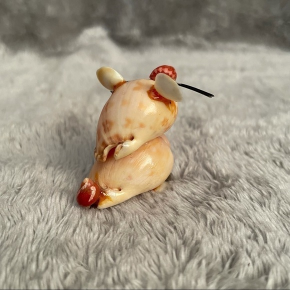 Sea Shell Figurines Set of 3 Mouse, Turtle & Lion - Picture 4 of 16